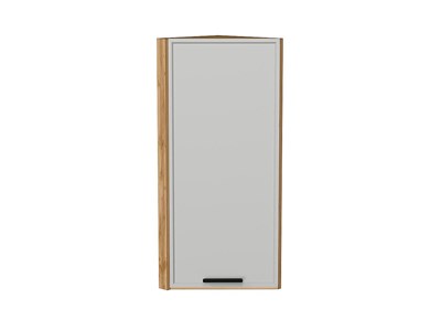 Шкаф верхний торцевой Фрейм Дуб Вотан, Grey Silk, 920 В*Ш*Г 920*300*310, фасад МДФ  Grey Silk, корпус  Дуб Вотан ms2510VVT_69026