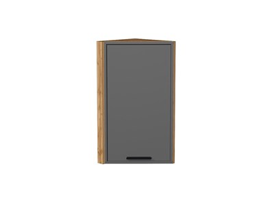 Шкаф верхний торцевой Фрейм Дуб Вотан, Stormy Silk, 720 В*Ш*Г 716*300*310, фасад МДФ  Stormy Silk, корпус  Дуб Вотан ms2510VVT_69031