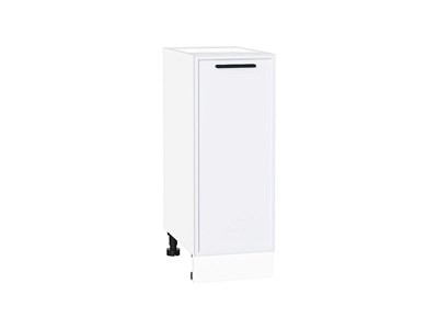 Шкаф нижний с 1-ой дверцей Фрейм Белый, White Silk, 300 В*Ш*Г 816*300*484, фасад МДФ  White Silk, корпус  Белый ms2510VVT_66938