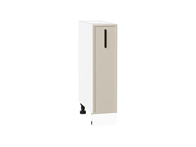 Шкаф нижний бутылочница Фрейм Белый, Cream Silk, 200 В*Ш*Г 816*200*484, фасад МДФ  Cream Silk, корпус  Белый ms2510VVT_69858