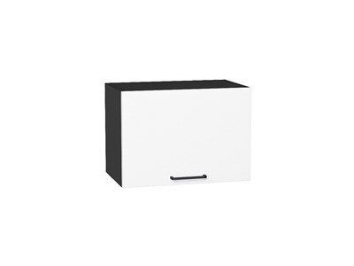 Шкаф верхний горизонтальный Флэт Graphite, White In 2S, 360, 500 В*Ш*Г 358*500*318, фасад ЛДСП  White In 2S, корпус  Graphite ms2510VVT_55633