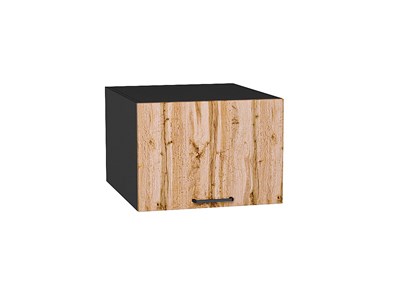 Шкаф верхний горизонтальный глубокий Флэт Graphite, Wotan Oak 2S, 500 В*Ш*Г 358*500*574, фасад ЛДСП  Wotan Oak 2S, корпус  Graphite ms2510VVT_52570