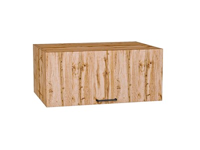 Шкаф верхний горизонтальный глубокий Флэт Дуб Вотан, Wotan Oak 2S, 800 В*Ш*Г 358*800*574, фасад ЛДСП  Wotan Oak 2S, корпус  Дуб Вотан ms2510VVT_62358