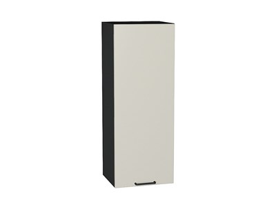 Шкаф верхний с 1-ой дверцей Флэт Graphite, Cashmere In 2S, 920, 350 В*Ш*Г 920*350*318, фасад ЛДСП  Cashmere In 2S, корпус  Graphite ms2510VVT_65158