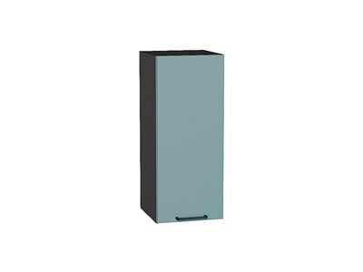 Шкаф верхний с 1-ой дверцей Флэт Graphite, Grey-green In 2S, 720, 300 В*Ш*Г 716*300*318, фасад ЛДСП  Grey-green In 2S, корпус  Graphite ms2510VVT_56905