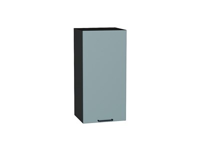 Шкаф верхний с 1-ой дверцей Флэт Graphite, Grey-green In 2S, 720, 350 В*Ш*Г 716*350*318, фасад ЛДСП  Grey-green In 2S, корпус  Graphite ms2510VVT_65163