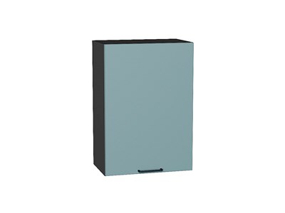 Шкаф верхний с 1-ой дверцей Флэт Graphite, Grey-green In 2S, 720, 500 В*Ш*Г 716*500*318, фасад ЛДСП  Grey-green In 2S, корпус  Graphite ms2510VVT_56909