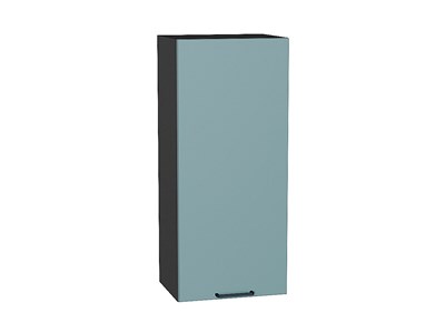 Шкаф верхний с 1-ой дверцей Флэт Graphite, Grey-green In 2S, 920, 400 В*Ш*Г 920*400*318, фасад ЛДСП  Grey-green In 2S, корпус  Graphite ms2510VVT_56912