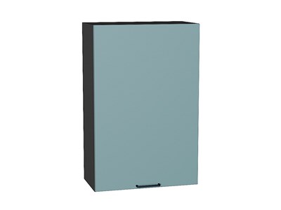 Шкаф верхний с 1-ой дверцей Флэт Graphite, Grey-green In 2S, 920, 600 В*Ш*Г 920*600*318, фасад ЛДСП  Grey-green In 2S, корпус  Graphite ms2510VVT_56915
