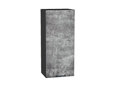 Шкаф верхний с 1-ой дверцей Флэт Graphite, Temple Stone 2S, 920, 400 В*Ш*Г 920*400*318, фасад ЛДСП  Temple Stone 2S, корпус  Graphite ms2510VVT_52632