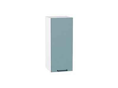 Шкаф верхний с 1-ой дверцей Флэт Белый, Grey-green In 2S, 720, 300 В*Ш*Г 716*300*318, фасад ЛДСП  Grey-green In 2S, корпус  Белый ms2510VVT_56895