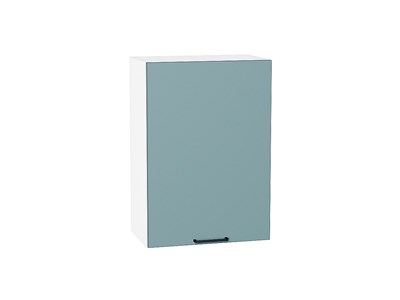 Шкаф верхний с 1-ой дверцей Флэт Белый, Grey-green In 2S, 720, 500 В*Ш*Г 716*500*318, фасад ЛДСП  Grey-green In 2S, корпус  Белый ms2510VVT_56898