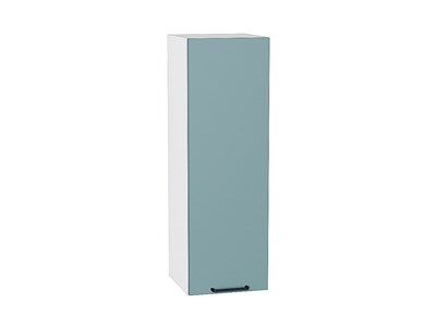 Шкаф верхний с 1-ой дверцей Флэт Белый, Grey-green In 2S, 920, 300 В*Ш*Г 920*300*318, фасад ЛДСП  Grey-green In 2S, корпус  Белый ms2510VVT_56900