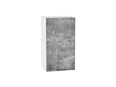 Шкаф верхний с 1-ой дверцей Флэт Белый, Temple Stone 2S, 720, 400 В*Ш*Г 716*400*318, фасад ЛДСП  Temple Stone 2S, корпус  Белый ms2510VVT_52617