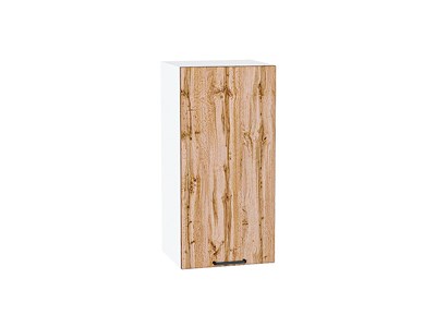 Шкаф верхний с 1-ой дверцей Флэт Белый, Wotan Oak 2S, 720, 350 В*Ш*Г 716*350*318, фасад ЛДСП  Wotan Oak 2S, корпус  Белый ms2510VVT_65165