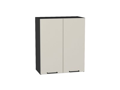 Шкаф верхний с 2-мя дверцами Флэт Graphite, Cashmere In 2S, 720, 600 В*Ш*Г 716*600*318, фасад ЛДСП  Cashmere In 2S, корпус  Graphite ms2510VVT_55777