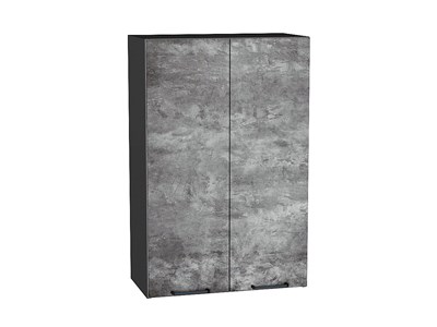 Шкаф верхний с 2-мя дверцами Флэт Graphite, Temple Stone 2S, 920, 600 В*Ш*Г 920*600*318, фасад ЛДСП  Temple Stone 2S, корпус  Graphite ms2510VVT_52650