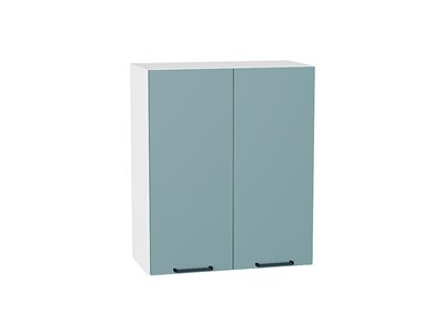 Шкаф верхний с 2-мя дверцами Флэт Белый, Grey-green In 2S, 720, 600 В*Ш*Г 716*600*318, фасад ЛДСП  Grey-green In 2S, корпус  Белый ms2510VVT_56916