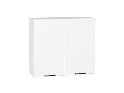 Шкаф верхний с 2-мя дверцами Флэт Белый, White In 2S, 720, 800 В*Ш*Г 716*800*318, фасад ЛДСП  White In 2S, корпус  Белый ms2510VVT_55675