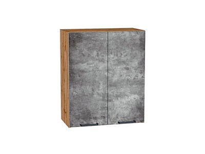 Шкаф верхний с 2-мя дверцами Флэт Дуб Вотан, Temple Stone 2S, 720, 600 В*Ш*Г 716*600*318, фасад ЛДСП  Temple Stone 2S, корпус  Дуб Вотан ms2510VVT_62467