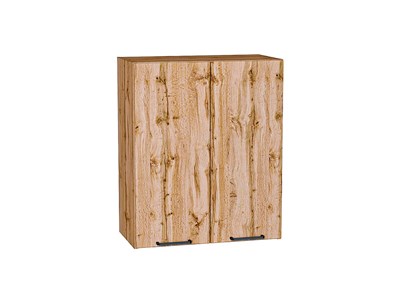 Шкаф верхний с 2-мя дверцами Флэт Дуб Вотан, Wotan Oak 2S, 720, 600 В*Ш*Г 716*600*318, фасад ЛДСП  Wotan Oak 2S, корпус  Дуб Вотан ms2510VVT_62466