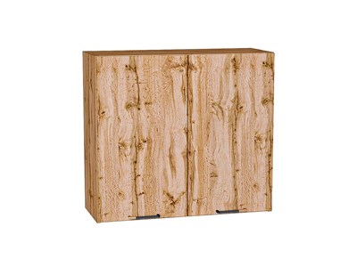 Шкаф верхний с 2-мя дверцами Флэт Дуб Вотан, Wotan Oak 2S, 720, 800 В*Ш*Г 716*800*318, фасад ЛДСП  Wotan Oak 2S, корпус  Дуб Вотан ms2510VVT_62478