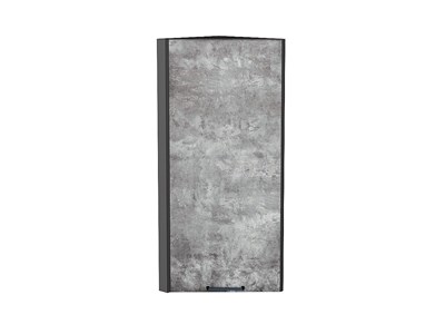 Шкаф верхний торцевой Флэт Graphite, Temple Stone 2S, 920 В*Ш*Г 920*300*306, фасад ЛДСП  Temple Stone 2S, корпус  Graphite ms2510VVT_52659