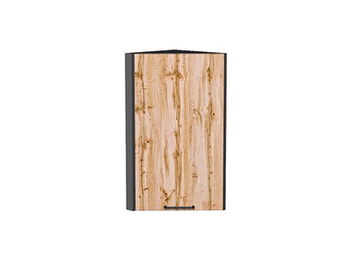 Шкаф верхний торцевой Флэт Graphite, Wotan Oak 2S, 720 В*Ш*Г 716*300*306, фасад ЛДСП  Wotan Oak 2S, корпус  Graphite ms2510VVT_52654