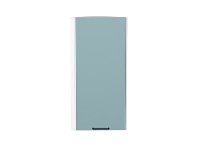 Шкаф верхний торцевой Флэт Белый, Grey-green In 2S, 920 В*Ш*Г 920*300*306, фасад ЛДСП  Grey-green In 2S, корпус  Белый ms2510VVT_56925