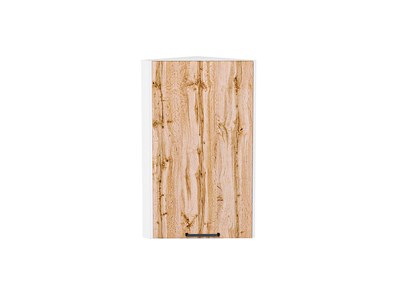 Шкаф верхний торцевой Флэт Белый, Wotan Oak 2S, 720 В*Ш*Г 716*300*306, фасад ЛДСП  Wotan Oak 2S, корпус  Белый ms2510VVT_52652