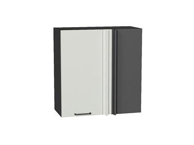 Шкаф верхний прямой угловой Флэт Graphite, Cashmere In 2S, 690 В*Ш*Г 716*690*345, фасад ЛДСП  Cashmere In 2S, корпус  Graphite ms2510VVT_55750