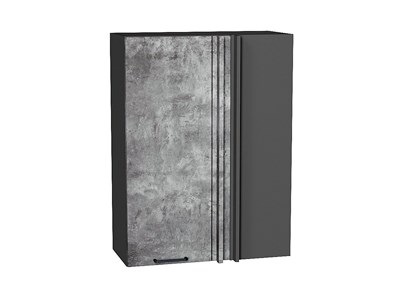 Шкаф верхний прямой угловой Флэт Graphite, Temple Stone 2S, 920 В*Ш*Г 920*700*345, фасад ЛДСП  Temple Stone 2S, корпус  Graphite ms2510VVT_60285