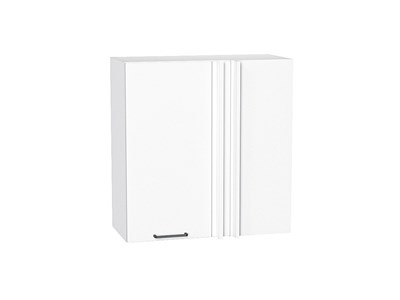 Шкаф верхний прямой угловой Флэт Белый, White In 2S, 720 В*Ш*Г 716*700*345, фасад ЛДСП  White In 2S, корпус  Белый ms2510VVT_60160
