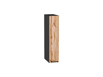 Шкаф верхний бутылочница Флэт Graphite, Wotan Oak 2S, 150 В*Ш*Г 716*150*318, фасад ЛДСП  Wotan Oak 2S, корпус  Graphite ms2510VVT_52555