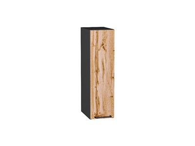 Шкаф верхний бутылочница Флэт Graphite, Wotan Oak 2S, 720, 200 В*Ш*Г 716*200*318, фасад ЛДСП  Wotan Oak 2S, корпус  Graphite ms2510VVT_52556