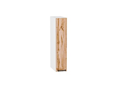 Шкаф верхний бутылочница Флэт Белый, Wotan Oak 2S, 150 В*Ш*Г 716*150*318, фасад ЛДСП  Wotan Oak 2S, корпус  Белый ms2510VVT_52552