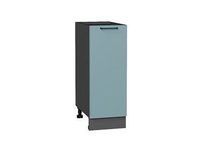 Шкаф нижний с 1-ой дверцей Флэт Graphite, Grey-green In 2S, 300 В*Ш*Г 816*300*478, фасад ЛДСП  Grey-green In 2S, корпус  Graphite ms2510VVT_56945