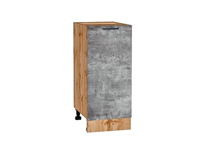 Шкаф нижний с 1-ой дверцей Флэт Дуб Вотан, Temple Stone 2S, 350 В*Ш*Г 816*350*478, фасад ЛДСП  Temple Stone 2S, корпус  Дуб Вотан ms2510VVT_65190