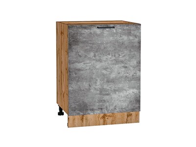 Шкаф нижний с 1-ой дверцей Флэт Дуб Вотан, Temple Stone 2S, 600 В*Ш*Г 816*600*478, фасад ЛДСП  Temple Stone 2S, корпус  Дуб Вотан ms2510VVT_62553