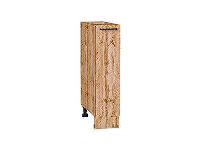 Шкаф нижний с 1-ой дверцей Флэт Дуб Вотан, Wotan Oak 2S, 200 В*Ш*Г 816*200*478, фасад ЛДСП  Wotan Oak 2S, корпус  Дуб Вотан ms2510VVT_66210