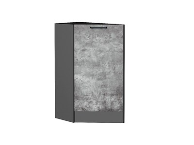 Шкаф нижний торцевой Флэт Graphite, Temple Stone 2S В*Ш*Г 816*296*552, фасад ЛДСП  Temple Stone 2S, корпус  Graphite ms2510VVT_52751