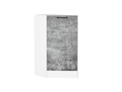 Шкаф нижний торцевой Флэт Белый, Temple Stone 2S В*Ш*Г 816*296*552, фасад ЛДСП  Temple Stone 2S, корпус  Белый ms2510VVT_52750