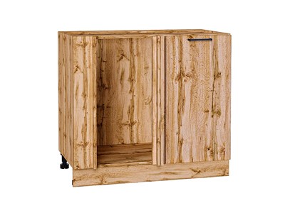 Шкаф нижний угловой Флэт Дуб Вотан, Wotan Oak 2S В*Ш*Г 816*890*478, фасад ЛДСП  Wotan Oak 2S, корпус  Дуб Вотан ms2510VVT_62607