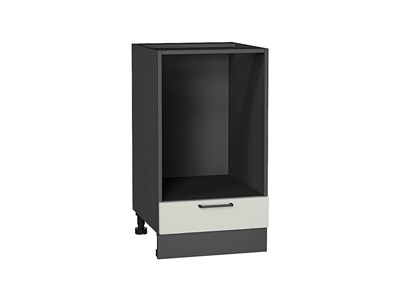 Шкаф нижний под духовку Флэт Graphite, Cashmere In 2S, 450 В*Ш*Г 816*450*476, фасад ЛДСП  Cashmere In 2S, корпус  Graphite ms2510VVT_67102