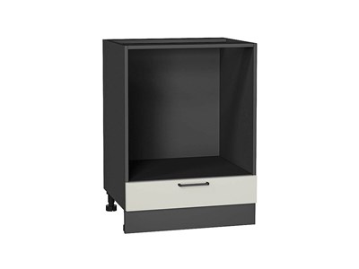 Шкаф нижний под духовку Флэт Graphite, Cashmere In 2S, 600 В*Ш*Г 816*600*476, фасад ЛДСП  Cashmere In 2S, корпус  Graphite ms2510VVT_55782