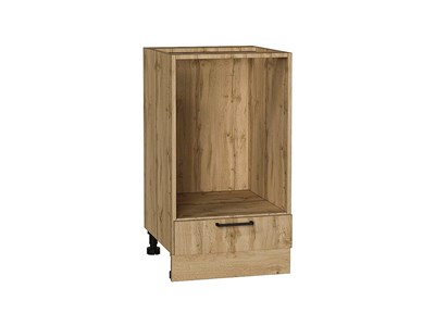 Шкаф нижний под духовку Флэт Дуб Вотан, Wotan Oak 2S, 450 В*Ш*Г 816*450*476, фасад ЛДСП  Wotan Oak 2S, корпус  Дуб Вотан ms2510VVT_67107