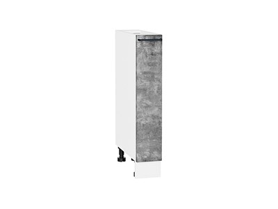 Шкаф нижний бутылочница Флэт Белый, Temple Stone 2S, 150 В*Ш*Г 816*150*478, фасад ЛДСП  Temple Stone 2S, корпус  Белый ms2510VVT_52672