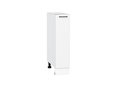 Шкаф нижний бутылочница Флэт Белый, White In 2S, 200 В*Ш*Г 816*200*478, фасад ЛДСП  White In 2S, корпус  Белый ms2510VVT_55669