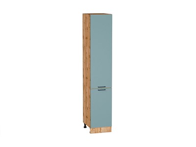 Шкаф пенал с 2-мя дверцами Флэт Дуб Вотан, Grey-green In 2S, 2140, 400 В*Ш*Г 2132*400*574, фасад ЛДСП  Grey-green In 2S, корпус  Дуб Вотан ms2510VVT_62637