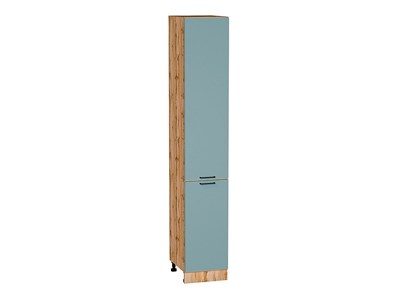 Шкаф пенал с 2-мя дверцами Флэт Дуб Вотан, Grey-green In 2S, 2340, 400 В*Ш*Г 2336*400*574, фасад ЛДСП  Grey-green In 2S, корпус  Дуб Вотан ms2510VVT_62639